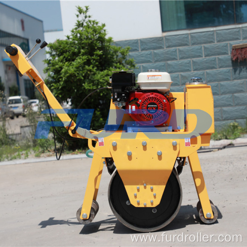 Honda Engine Single Drum Hand Vibratory Road Roller For Asphalt FYL-600